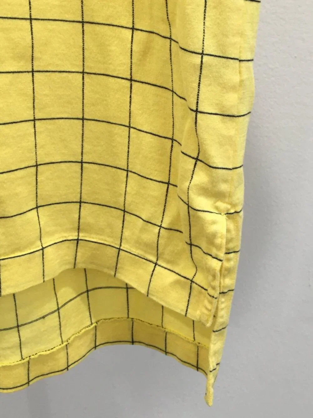 RALPH LAUREN Golf Yellow Blue Grid Checks Short Sleeve Polo Shirt